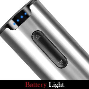 Electric Wine Opener Tomentific, Rechargeable Automatic Wine Corkscrew Bottle Opener With Foil Cutter, Type-C Charging Wine Openers With LED Light For Home Party Wedding Gifts (Stainless Steel)