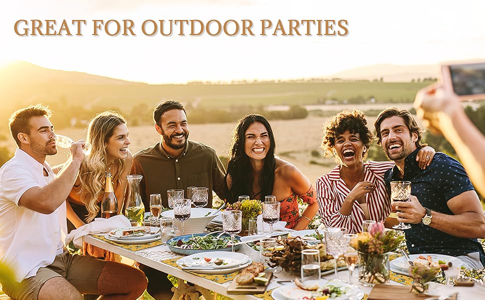 Thankful Grateful Blessed Placemats Set of 6 Place Mats for Kitchen Table Washable Farmhouse Linen Table Mats Dining Decoration 12x18 Inch