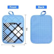 Silicone Pot Holders Set of 3 Heat Resistant & Non Slip Potholders, Professional Oven Hot Pads with Pockets Mitts for Kitchen Cooking Baking Barbecue (Khaki, 3)