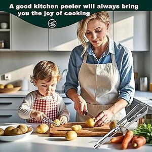 Potato Peelers for Kitchen, 2 Pcs, Just Like Mom's old steel Peeler
