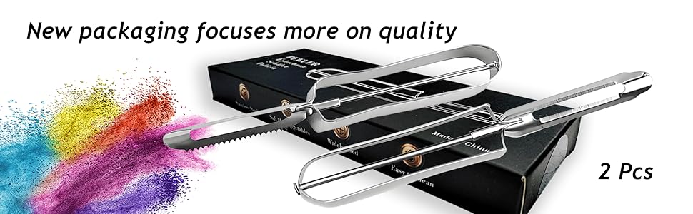 Potato Peelers for Kitchen, 2 Pcs, Just Like Mom's old steel Peeler