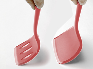 Silicone Spatula Set, 600°F Heat Resistant Silicone Spatula Turner Flipper for Cooking, Non Stick and Non Scratch Kitchen Utensils for Eggs & Pancakes, 4 Pack, Black