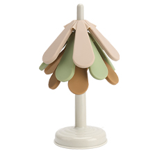 Tree Coasters Set of 3, Silicone Tree Trivets for Hot Dishes, Kitchen, Office Desk, Restaurant Cafe Coaster or Decoration