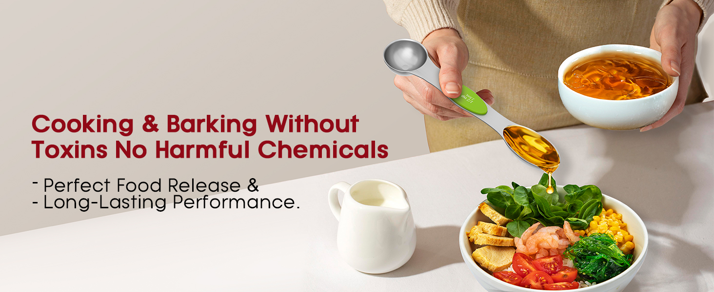 Premium Magnetic Measuring Spoons Set|Strong N52 Magnets|Heavy Duty Stainless Steel|Dual-Sided for Spice Jar & Liquid Measuring|Dishwasher Safe|7 Spoons with Leveler for Baking & Cooking (Colorful)