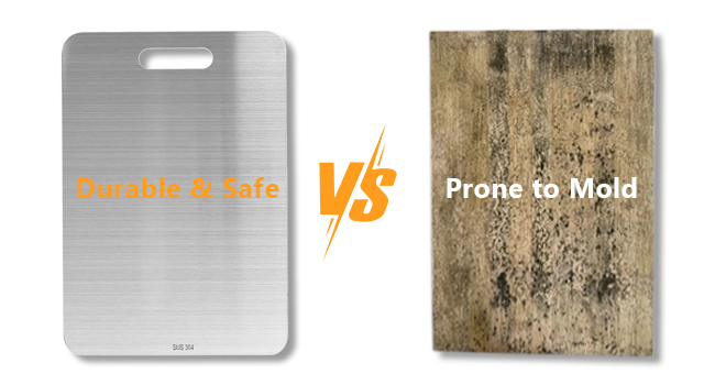 3pcs Stainless Steel Cutting Board Cutting Boards for Kitchen, Upgrade Double Sided Board, Thick Cutting Board for Home Kitchen Cooking