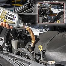 Extendable No-Drip Pour Spout for Quart and Gallon Jugs, Vented, Adjustable 6 to 10 Inch, Collapsible, Universal Fit - 3 Pack