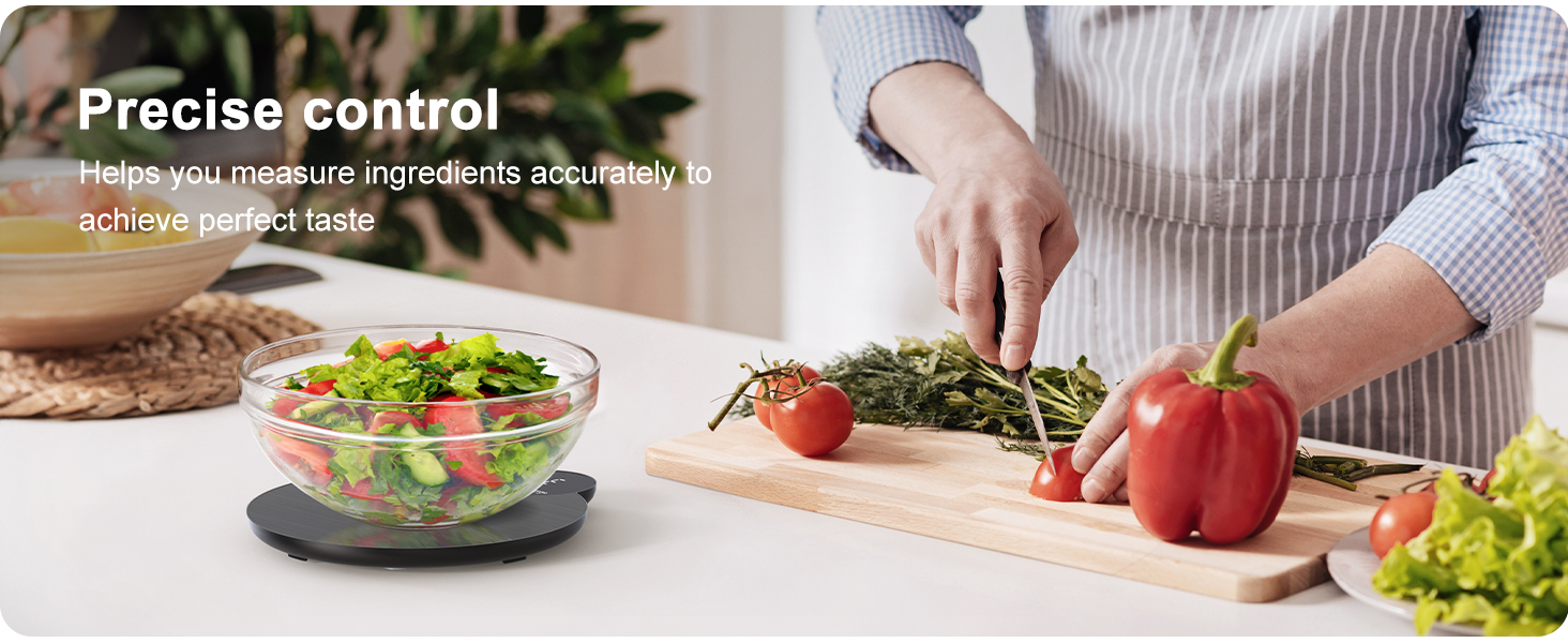 Ultrean 1g/0.1oz Precision Food Scale, HD LED Display Digital Kitchen Scale, Stainless Steel, 11lb Capacity for Cooking Baking (Batteries Included)