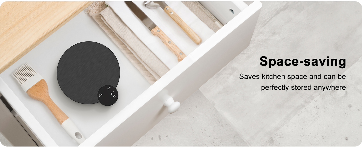 Ultrean 1g/0.1oz Precision Food Scale, HD LED Display Digital Kitchen Scale, Stainless Steel, 11lb Capacity for Cooking Baking (Batteries Included)