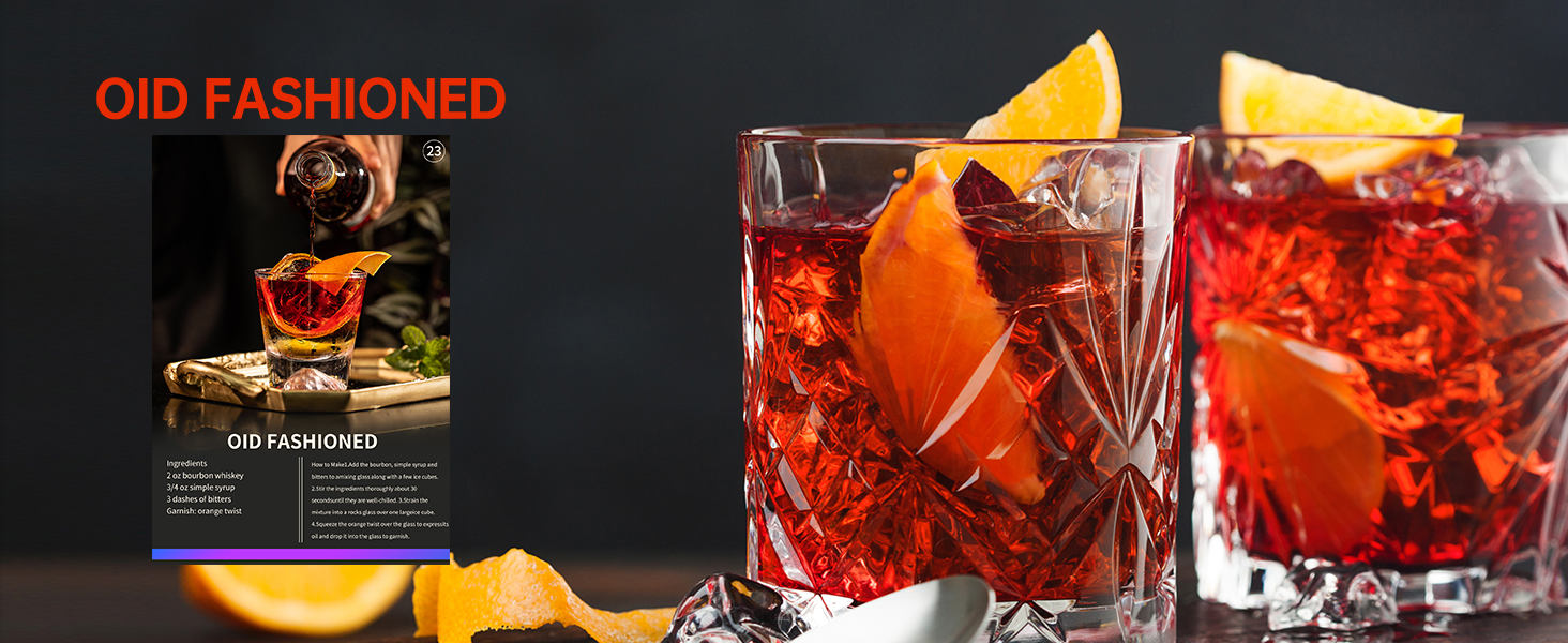 IOV Cocktail Shaker Set: 12-Piece Mixology Bartender Kit Bar Set | 18oz & 28oz Boston Shaker Drink Mixing Tools for Home with Recipe Booklet and Stand | Fun Housewarming Gift (Rainbow)