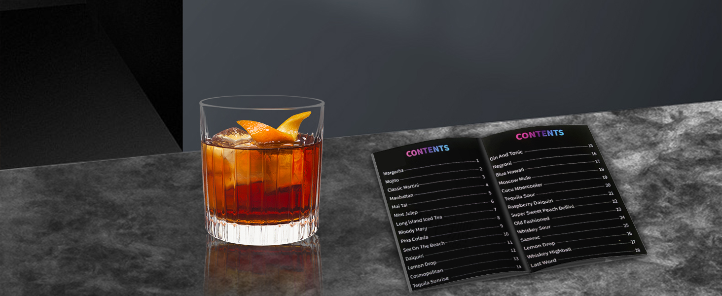 IOV Cocktail Shaker Set: 12-Piece Mixology Bartender Kit Bar Set | 18oz & 28oz Boston Shaker Drink Mixing Tools for Home with Recipe Booklet and Stand | Fun Housewarming Gift (Rainbow)