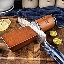 Rolling Knife Sharpener – Dual-Grit Diamond Coated Discs with 15° & 20° Sharpening Angles – Professional & Home Use