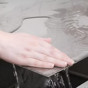 Stainless Steel Cutting Boards for Kitchen, Lipped stainless steel cutting board. Large cutting board suitable for meat, fruits, vegetables, bread, and baking (50 x 40cm / 19.7"L x 15.7"W)