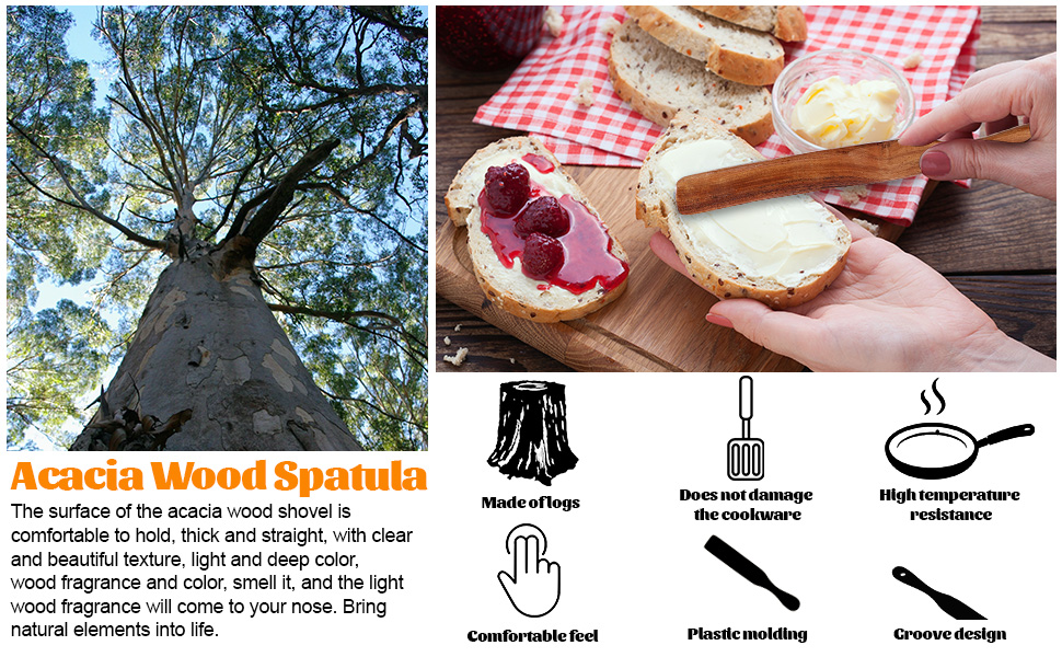 11Inch Skinny Wooden Spurtle Spatula Sourdough Mixer Bread Stirring Spatula Wood Utensil Tool Flat Stirring Stick Bread Spatulas for Dough Cooking Spreading Baking Whisking Mixing Jar Scraping