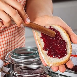 11Inch Skinny Wooden Spurtle Spatula Sourdough Mixer Bread Stirring Spatula Wood Utensil Tool Flat Stirring Stick Bread Spatulas for Dough Cooking Spreading Baking Whisking Mixing Jar Scraping