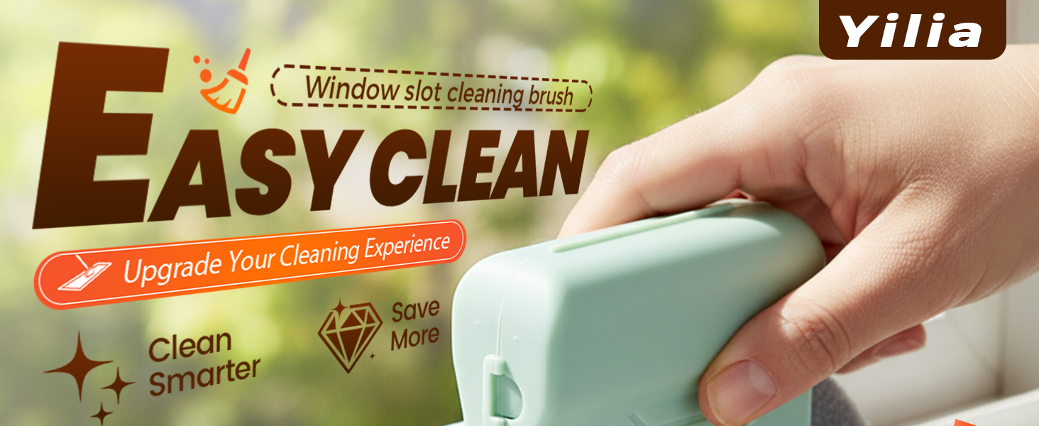 Magic Window Track Cleaner, 2024 Upgraded Window Groove Cleaning Brush Tools Set, Hand-held Window Track Cleaner Brushes Tools Set for Window lides Gaps Tile Lines Shutter Car Vents (Mix 3PCS)