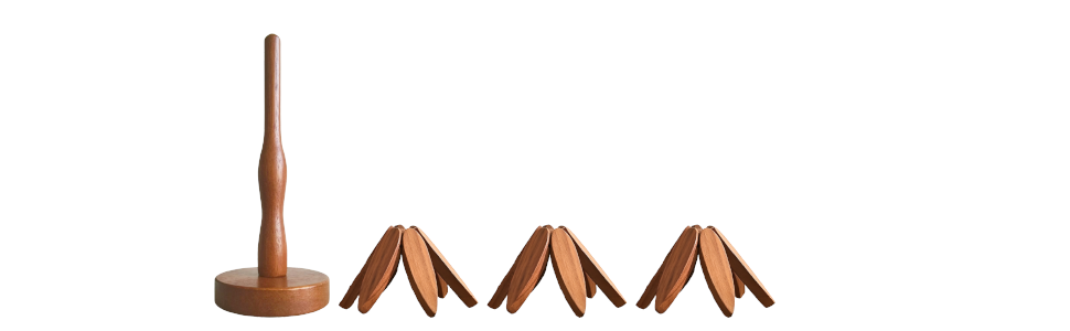 Wooden Trivets for Hot Dishes, 3 Wooden Tree-Trivet Set, Wood Coasters Like Christmas-Tree