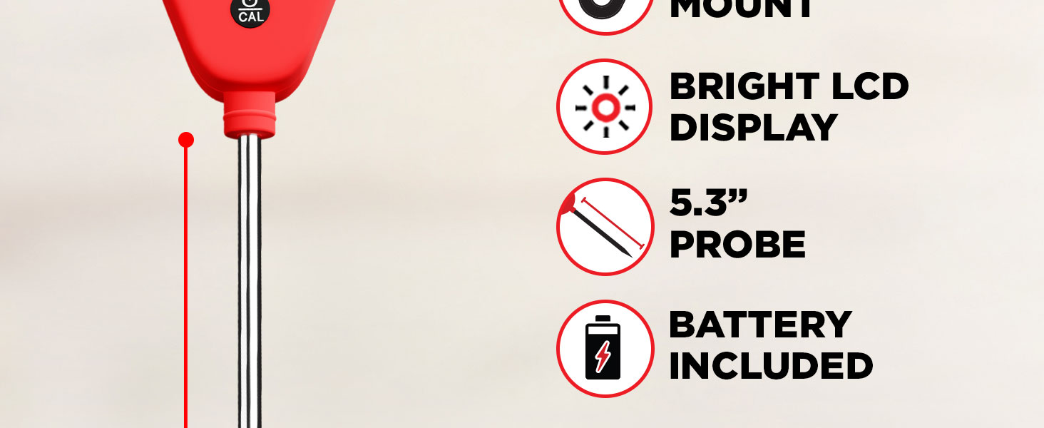 Alpha Grillers Instant Food Thermometer for Meat and Cooking Sourdough Bread Baking Supplies Grilling Gifts for Men Women Gifts for Mom Seniors, Long Probe Large Backlit Display