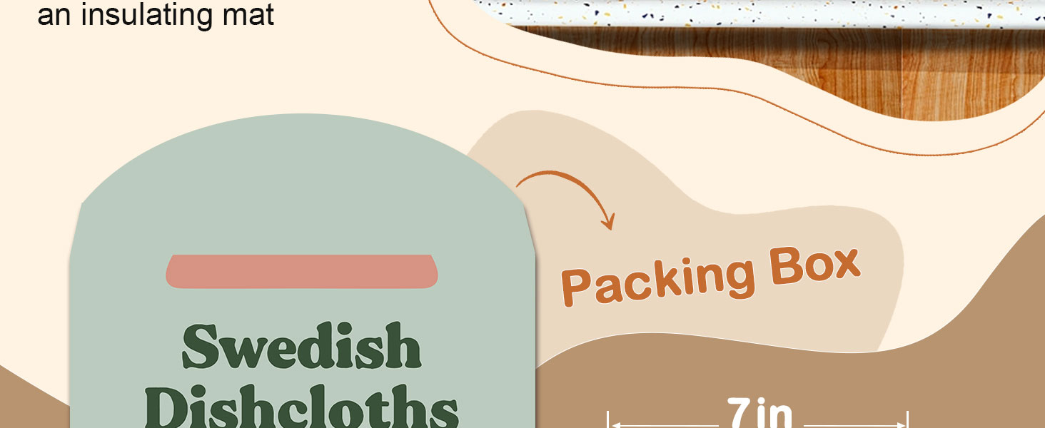 Swedish Dishcloths for Kitchen with Hooks - Reusable Dish Cloths for Washing Dishes Fast Drying Cute Fun 5 Pack Swedish Dish Towels Washable Cleaning Sponge, Black Cats