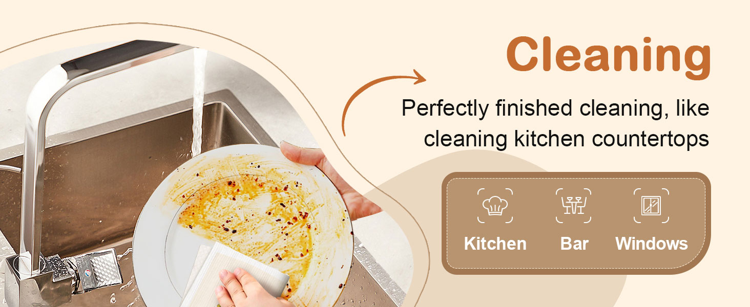 Swedish Dishcloths for Kitchen with Hooks - Reusable Dish Cloths for Washing Dishes Fast Drying Cute Fun 5 Pack Swedish Dish Towels Washable Cleaning Sponge, Black Cats