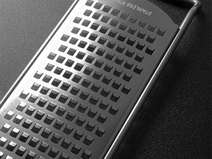 Vovoly 4-Pcs Pro Set Zester Grater Set, Cheese Grater with Razor-Sharp Stainless Steel Blade, Fine/Coarse/Extra Coarse/Slider Attachment