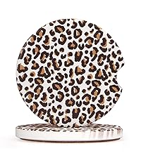 Absorbent Coasters Set of 6 Round Ceramic Coasters for Drinks Modern Blue Boho Coaster with Holder for Coffee Table Decor, Outdoor, Desk