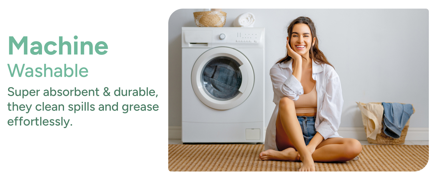 Casa Platino Heat Resistant Oven Mitts & Pot Holders, 4-Piece – Oven Mitt for Baking & BBQ, Potholders for Kitchens – Withstands Heat Up to 500°F, Soft, Durable & Non-Slip – Sage