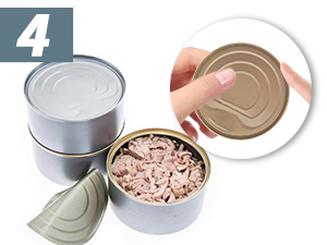 Can Opener Manual, Heavy Duty Handheld Strong Can Opener with Soft Touch Handle, Sharp Blade Smooth Edge, Can Openers with Multifunctional Bottle Opener, Black