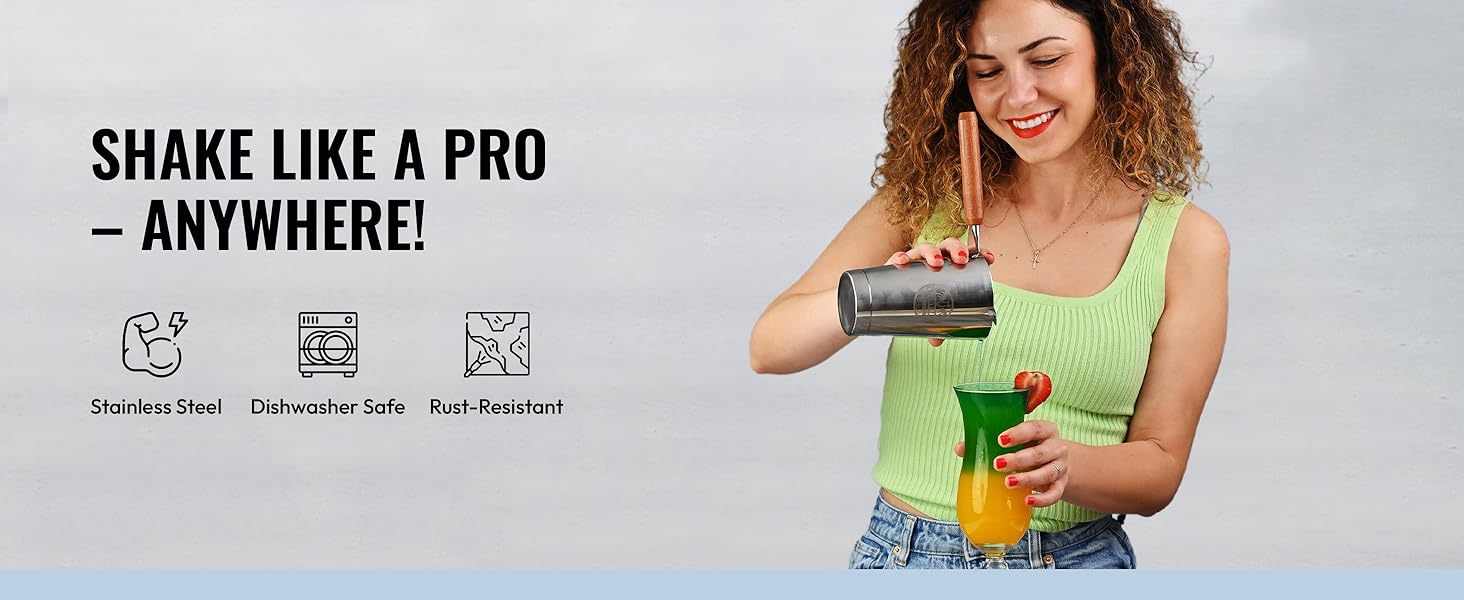 Professional Hight Quality Boston Shakers Set 18oz | Weighted Cocktail Shakers Set For Bartenders | Pro Bar Shaker Made From Premium Stainless Steel |Martini Shaker | Cocktail Shaker