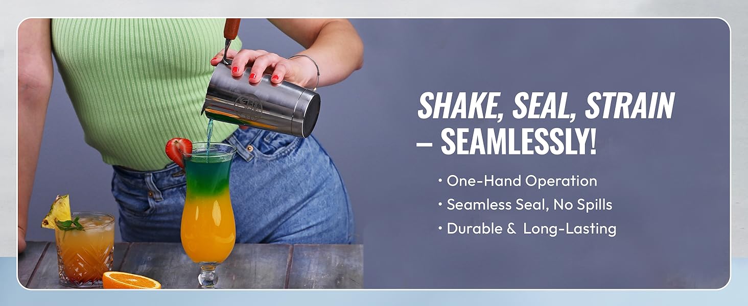 Professional Hight Quality Boston Shakers Set 18oz | Weighted Cocktail Shakers Set For Bartenders | Pro Bar Shaker Made From Premium Stainless Steel |Martini Shaker | Cocktail Shaker