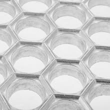 KICHOUSE Russian Pelmeni Maker Dumpling Mold with 61 Holes Aluminum Alloy Kitchen Tool for Homemade Ravioli Potstickers and Wonton Dough Press