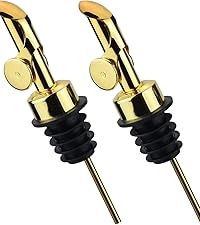 Champagne Stoppers for Bottles, Pafusen 2 Pack Champagne Sealer Stopper, Stainless Steel Champagne Cork Stopper Toppers, Saver for Champagne Cava Prosecco Sparkling Wine