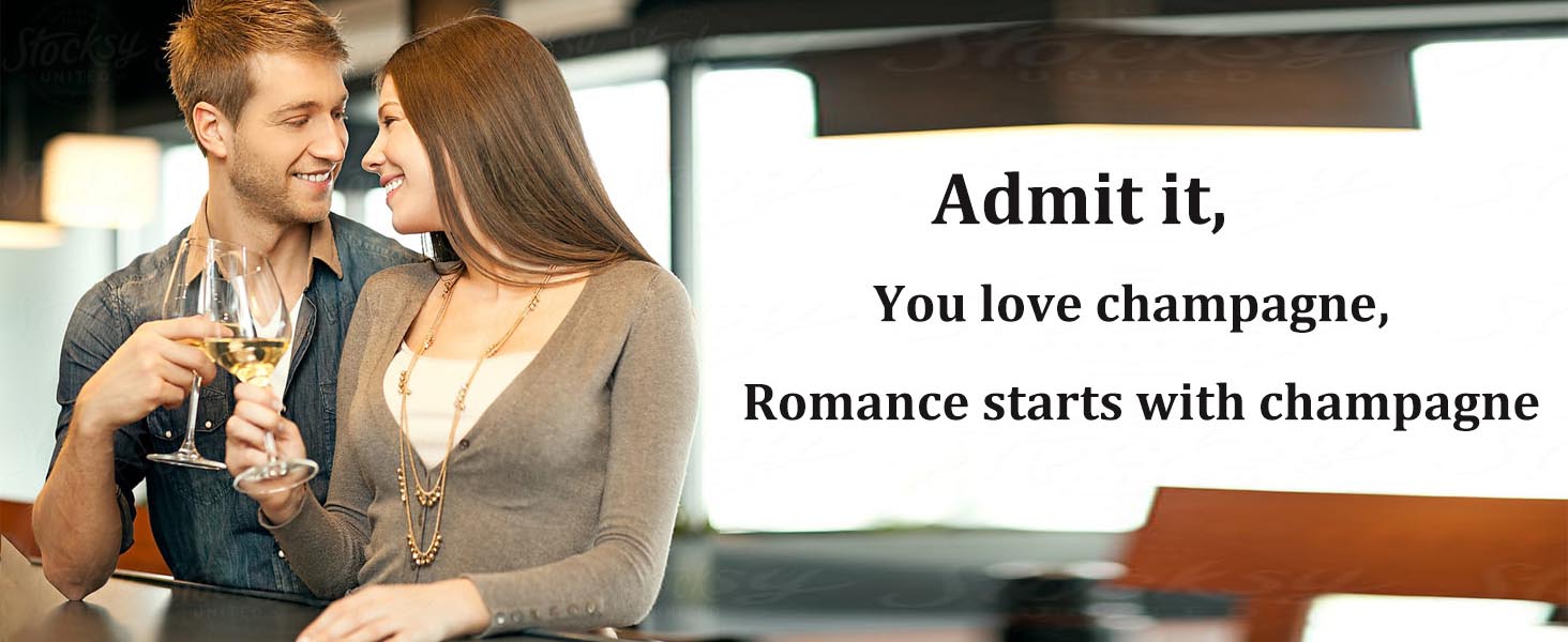 Champagne Stoppers for Bottles, Pafusen 2 Pack Champagne Sealer Stopper, Stainless Steel Champagne Cork Stopper Toppers, Saver for Champagne Cava Prosecco Sparkling Wine