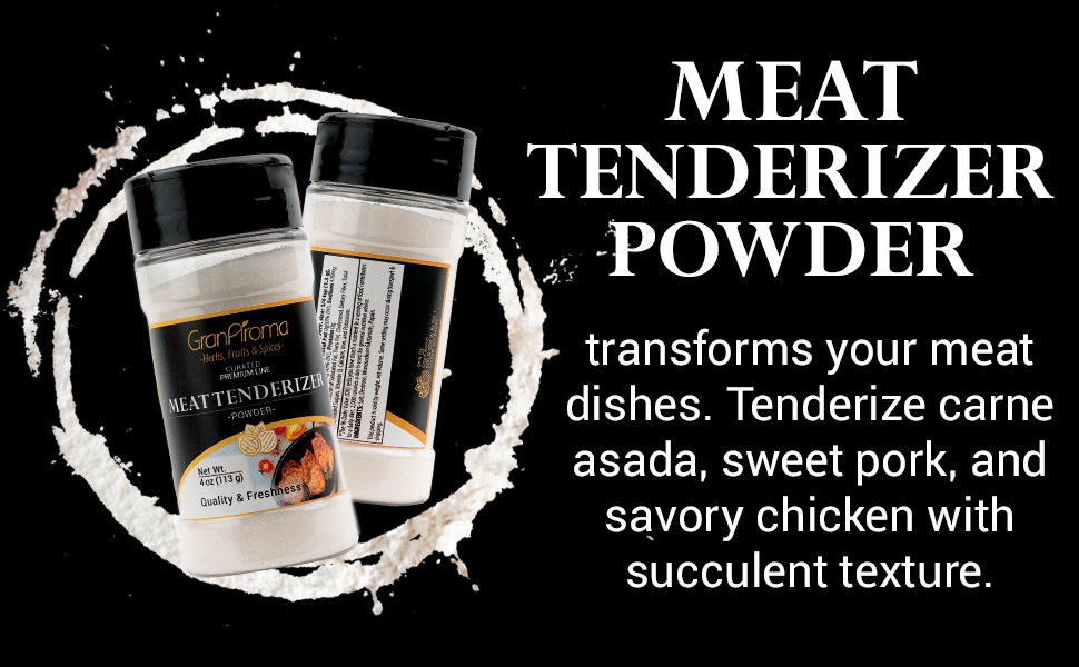 GranAroma Meat Tenderizer Powder, Unseasoned, Versatile (4 Ounce)