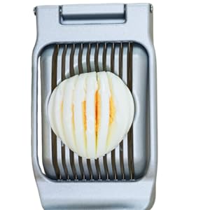 Annie & Mia Design Egg Slicer, Stainless Steel Wires Dishwasher Safe Aluminum Alloy Heavy Duty Multipurpose Cutter For Hard Boiled Eggs or Strawberry, Butter, Kiwi
