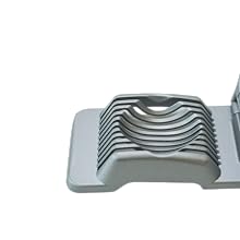 Annie & Mia Design Egg Slicer, Stainless Steel Wires Dishwasher Safe Aluminum Alloy Heavy Duty Multipurpose Cutter For Hard Boiled Eggs or Strawberry, Butter, Kiwi