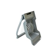 Annie & Mia Design Egg Slicer, Stainless Steel Wires Dishwasher Safe Aluminum Alloy Heavy Duty Multipurpose Cutter For Hard Boiled Eggs or Strawberry, Butter, Kiwi