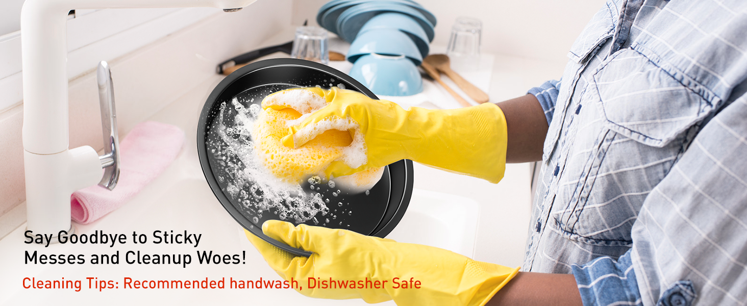 5 Pieces Baking Pans Set, Nonstick Baking Sheet Tray Oven Pans Bakeware Set, Baking Supplies with Round/Square Cake Pan, Muffin Pan, Loaf Pan, Roast Pan, Stackable Baking Sets for Cooking