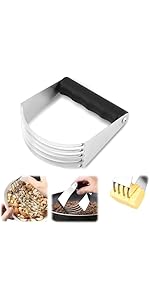 Stainless Steel Pastry Cutter, Dough Blender for Baking Biscuits, Pie Crusts