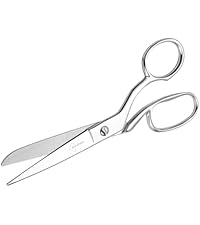 Professional Stainless Steel Fabric Scissors, 8-Inch Heavy Duty MultiPurpose Tailor Sewing Scissors for Fabric Cutting, Leather, Craft, Sharp Precision Shears Blades, Ergonomic Comfort Grip