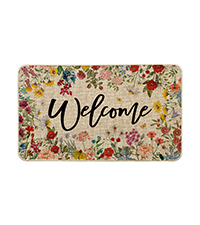 Artoid Mode Flowers Lavender Daisy Spring Kitchen Mats Set of 2, Summer Home Decor Low-Profile Kitchen Rugs for Floor - 17x29 and 17x47 Inch