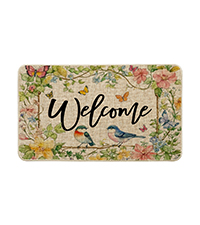 Artoid Mode Flowers Lavender Daisy Spring Kitchen Mats Set of 2, Summer Home Decor Low-Profile Kitchen Rugs for Floor - 17x29 and 17x47 Inch