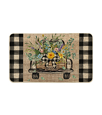 Artoid Mode Eucalyptus Together Spring Kitchen Mats Set of 2, Summer Home Decor Low-Profile Kitchen Rugs for Floor - 17x29 and 17x47 Inch