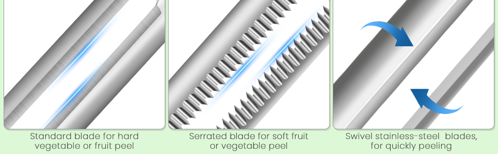 Senbowe Upgrade Potato Peeler for Kitchen, 6PCS Stainless Steel Vegetable Peeler, I and Y Veggie Food Peeler for Apple Fruit Carrot Zucchini Cucumber,Good Grip Makes Peeling Very Easy