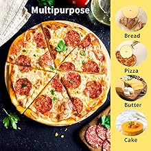 Berglander Pizza Wheel, Gold Titanium Plating Stainless Steel Pizza Cutter, Super Sharp Pizza Slicer With Titanium Gold Plating, Pastry Cutter, Easy to Clean And Stored