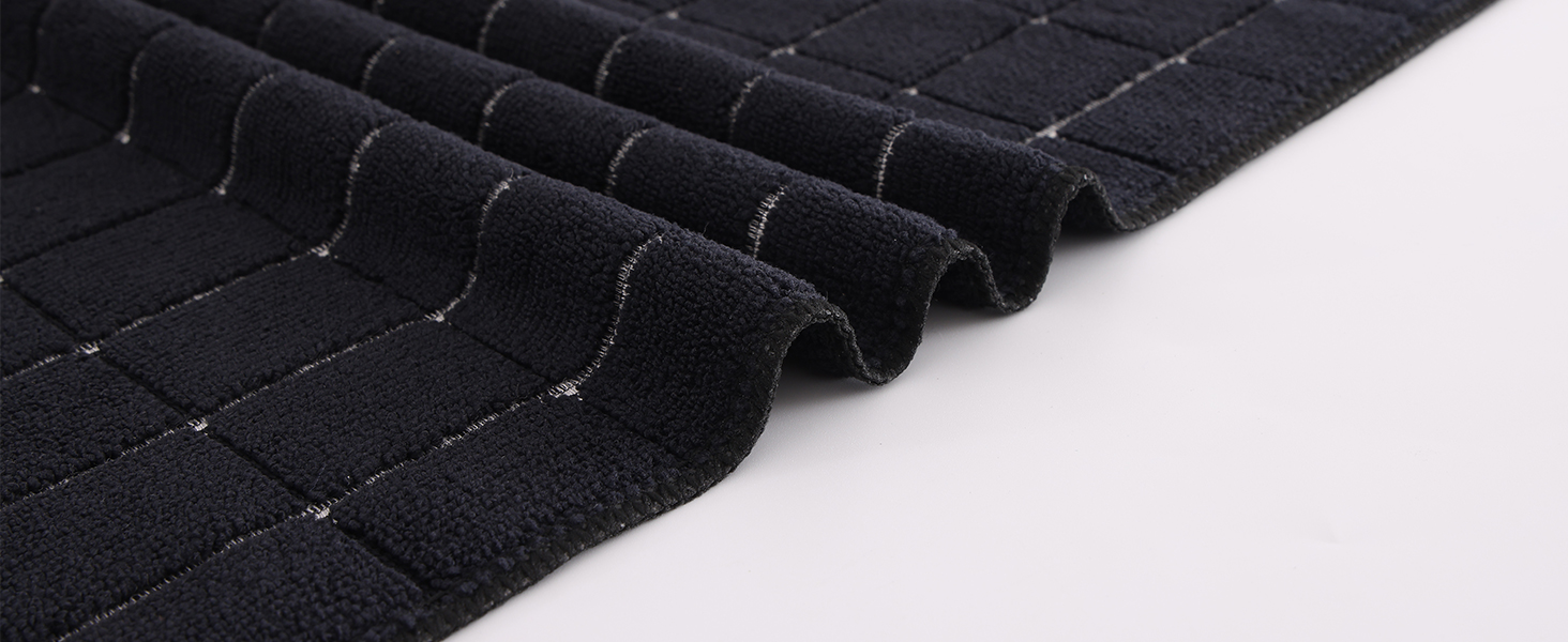 Homaxy Microfiber Kitchen Towels and Dishcloths Set, 12 Pack Soft and Absorbent Dish Hand Towels Bulk, 28 x 16 Inch & 12 x 12 Inch Quick Drying Rags for Washing Dishes, Grey