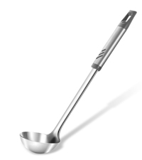 Spaghetti Spoon, Stainless Steel Pasta Spoon for Serving and Cooking, 13.4 Inch Pasta Fork with Teeth for Noodles, Ramen and Tagliolini, Comfortable Grip Design, Silver