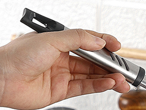 Spaghetti Spoon, Stainless Steel Pasta Spoon for Serving and Cooking, 13.4 Inch Pasta Fork with Teeth for Noodles, Ramen and Tagliolini, Comfortable Grip Design, Silver