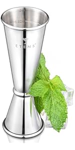 Bartender Julep Strainer for Cocktail Drinks, Professional Bar Strainer for Bartending, Martini Strainer for Boston Shaker Mixing Glass – Stainless Steel