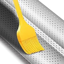 Baguette Bread Pan, Premium Nonstick Perforated French Bread Baking Pan, 2 Loaves Baguette Tray for Sourdough, Italian Bread Baking, Perfect for Creating Crisp Golden-Brown Crust