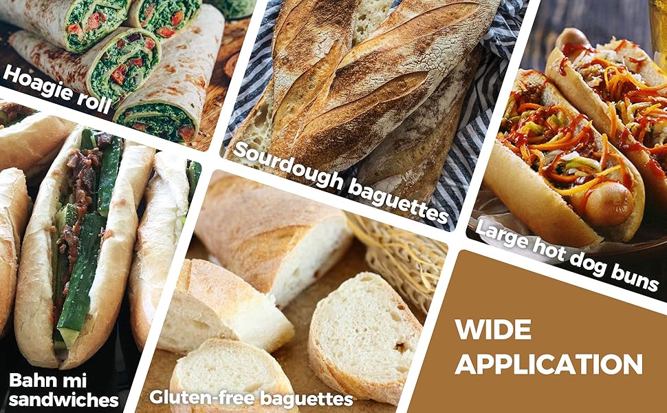 Baguette Bread Pan, Premium Nonstick Perforated French Bread Baking Pan, 2 Loaves Baguette Tray for Sourdough, Italian Bread Baking, Perfect for Creating Crisp Golden-Brown Crust